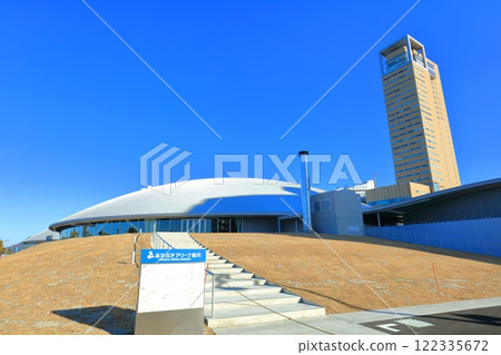 [Kagawa Prefecture] Sunport Takamatsu on a clear day (Anabuki Arena Kagawa and Takamatsu Symbol Tower) 122335672