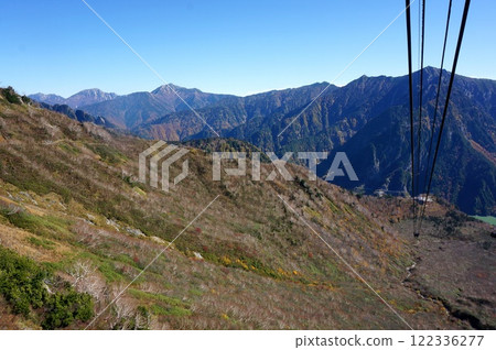 從富山縣立山纜車眺望黑部平田山脈的秋景 122336277