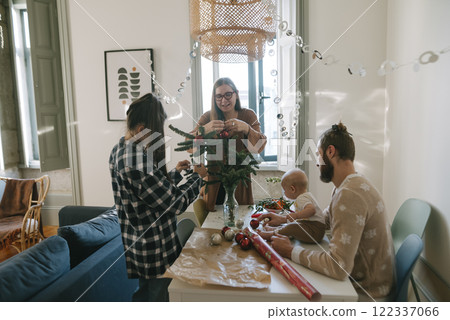 Family Bonding and Creating Lasting Memories During Holiday Preparations Together Family Bonding and Creating Lasting Memories During Holiday Preparations Together 122337066