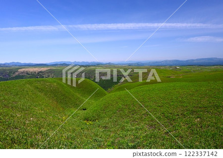 The majestic scenery of the Aso outer rim 122337142