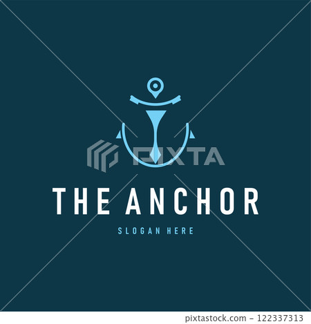 silhouette illustration anchor logo sailor design simple ocean symbol anchor ship marine retro vintage silhouette illustration anchor logo sailor design simple ocean symbol anchor ship marine retro vintage 122337313