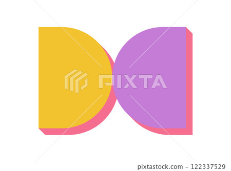 Brutalist abstract shape icon. Minimal figure with flat form. Geometric element, bold design, modern style, suitable for contemporary projects and artistic applications. Brutalist abstract shape icon. Minimal figure with flat form. Geometric element, bold design, modern style, suitable for contemporary projects and artistic applications. 122337529