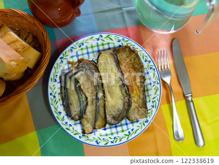 Delicious stuffed eggplants with ham Delicious stuffed eggplants with ham 122338619