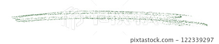 green pencil strokes isolated on transparent background 122339297