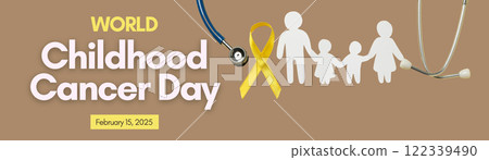 Childhood Cancer Day, a family figure with a stethoscope, created with Generative AI technology. Childhood Cancer Day, a family figure with a stethoscope, created with Generative AI technology. 122339490