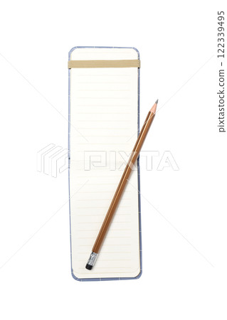 PNG, A notebook with a pen, isolated on white background 122339495