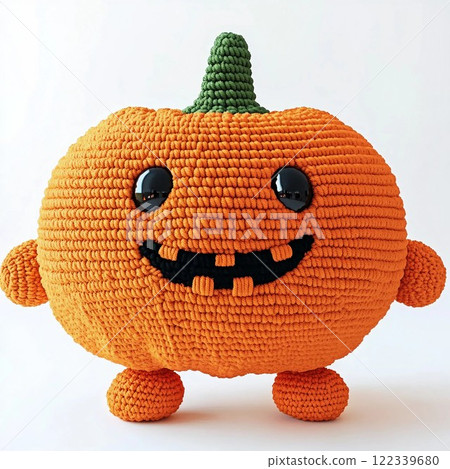 Amigurumi 南瓜角色,有著可愛的臉。 AI生成影像 Amigurumi 南瓜角色,有著可愛的臉。 AI生成影像 122339680