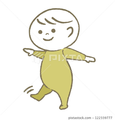 Walking baby (yellow) Walking baby (yellow) 122339777
