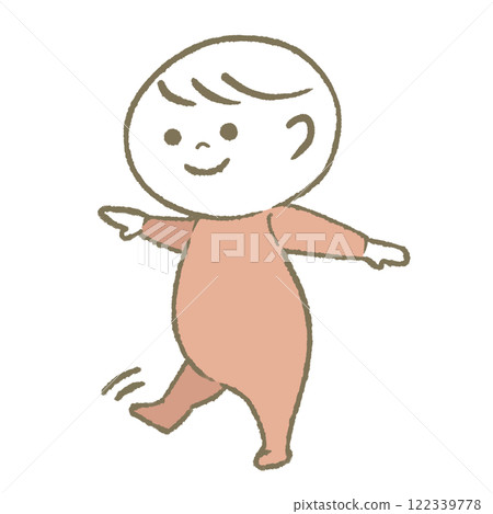 Walking baby (pink) Walking baby (pink) 122339778