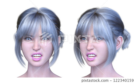 Close-up of a woman's face Close-up of a woman's face 122340159