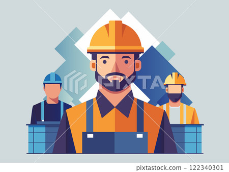 Construction team builders engineers workers. Construction team builders engineers workers. 122340301