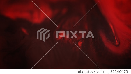 Hot fume swirl. Blur paint mix. Defocused red black color mist texture glowing ink smog spreading dark abstract art background. Hot fume swirl. Blur paint mix. Defocused red black color mist texture glowing ink smog spreading dark abstract art background. 122340473