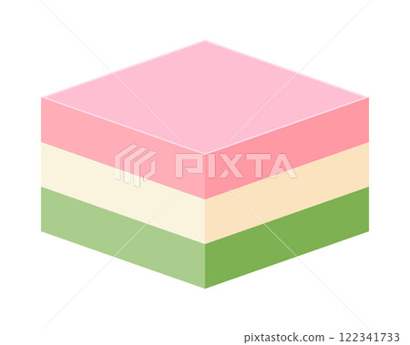 Illustration of hishimochi 122341733