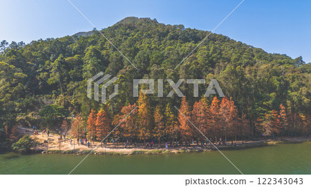 View of A Scenic Lakeside Autumn Walking Path Jan 11 2025 View of A Scenic Lakeside Autumn Walking Path Jan 11 2025 122343043