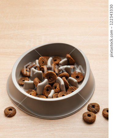 Slow feeder dog bowl preventing gulping and improving digestion 122343330