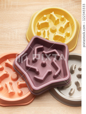 Slow feeder dog bowls preventing gulping and improving digestion Slow feeder dog bowls preventing gulping and improving digestion 122343333