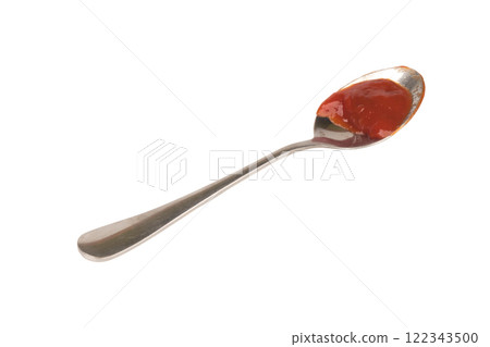 Red tomato sauce ketchup stains and smears 122343500