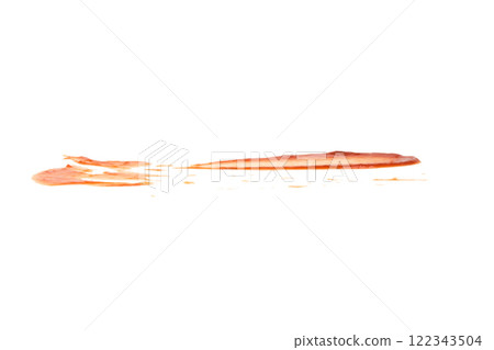 Red tomato sauce ketchup stains and smears 122343504