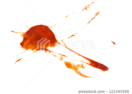 Red tomato sauce ketchup stains and smears Red tomato sauce ketchup stains and smears 122343509