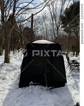 Sauna in the snow Sauna in the snow 122343545