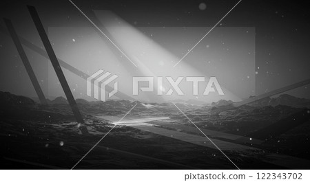 A ruined stage in the ruins 122343702