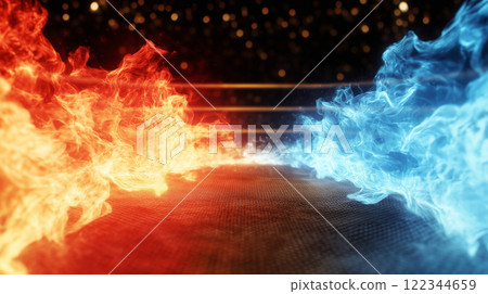 "Relative red and blue energy backgrounds" 122344659