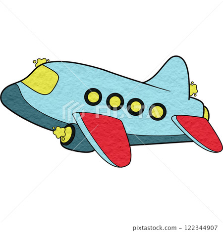 The illustration of a plane The illustration of a plane 122344907