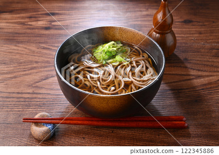 A bowl of kakesoba, kake soba, kake soba. A super simple noodle dish. 122345886