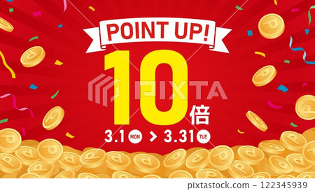 Layout image of point increase, 10x points banner 122345939