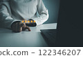 Satisfaction concept of customer, express their opinions, answers and satisfied scores, client is satisfied with pressing smile face icon, excellent service, good feedback from user 122346207