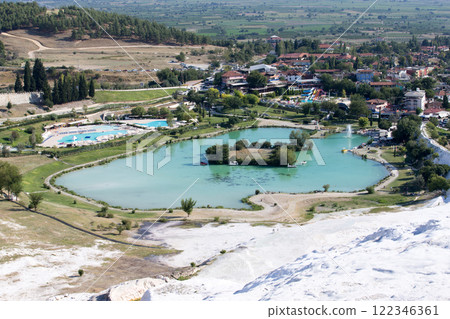 Pamukkale, natural site in Denizli Province in southwestern Turkey 122346361
