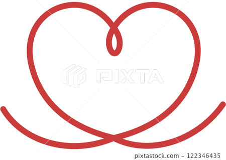 Simple line drawing heart decorative frame Simple line drawing heart decorative frame 122346435