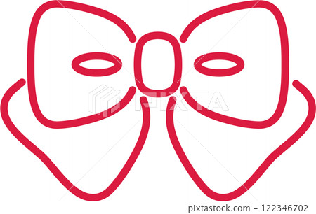 Red ribbon simple icon 122346702