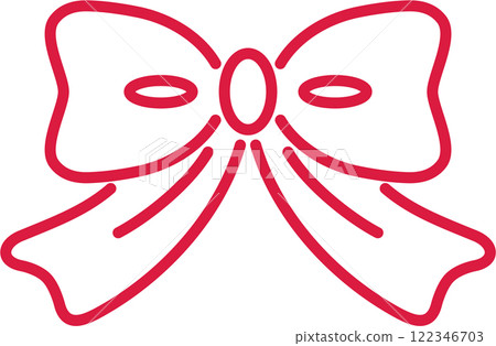 Red ribbon simple icon Red ribbon simple icon 122346703