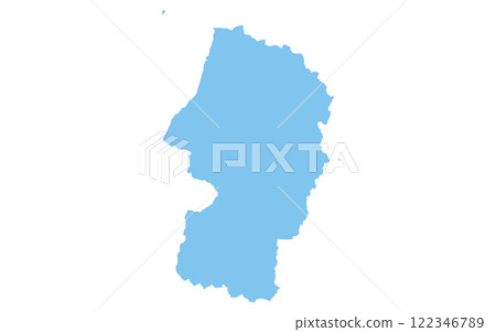 山形縣、日本地區的現實地圖 122346789