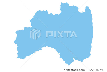 福島縣、日本地區的現實地圖 122346790