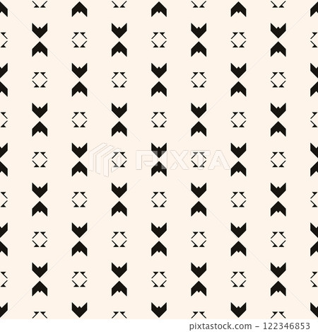 Vector minimalist background. Simple geometric seamless pattern. Subtle monochrome abstract texture design for decor, print. Vector illustration 122346853