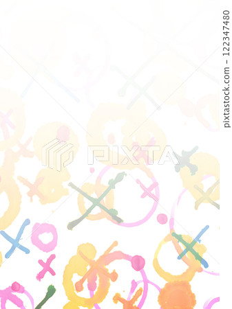 彩色手繪圖案水彩紋理背景 122347480