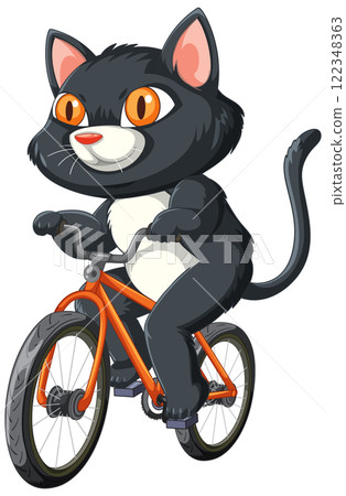Cat Riding a Bicycle Adventure 122348363