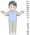Male caregiver holds both hands 122348415