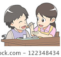 Female caregiver Meal assistance 122348434