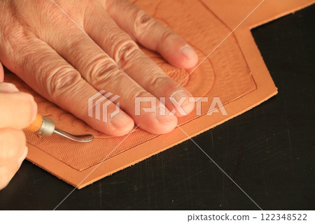 Leather craftEngraving leather 122348522