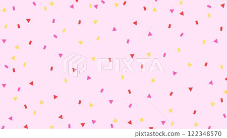 Red, pink and yellow confetti pop background Red, pink and yellow confetti pop background 122348570