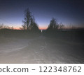 Sunset on the road to heaven 122348762
