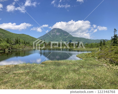 Lake Rausu Sanno Numa and Mount Rausu Lake Rausu Sanno Numa and Mount Rausu 122348768