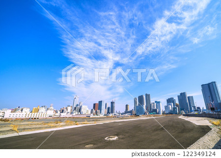 Tokyo cityscape in Japan: Towards a new era. View of the former Tsukiji Market site, etc. Towards redevelopment... = January 23, 2025 122349124