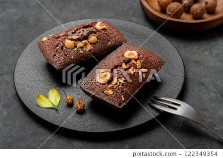 Homemade chocolate brownies with an adult feel Homemade chocolate brownies with an adult feel 122349354