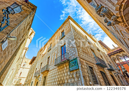 Gothic Quarter is the historic centre of the old city. 122349376