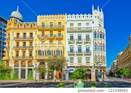 Valencia. Modernisme Plaza of the City Hall . Valencia. Modernisme Plaza of the City Hall . 122349403