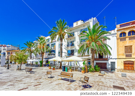 Seafront of Sitges,a beautiful town near Barcelona. Seafront of Sitges,a beautiful town near Barcelona. 122349439